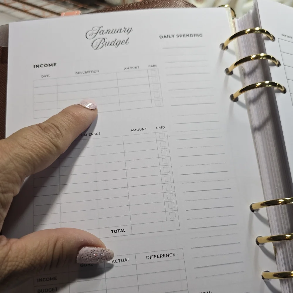 New Planner Inserts 12 Month -Made To Order